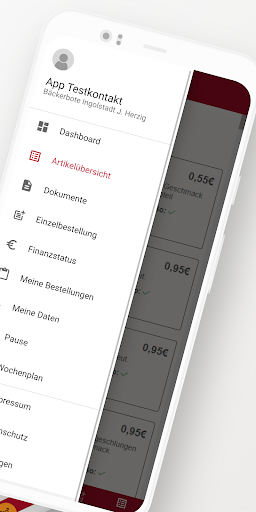 Bäckerbote Kundenportal Screen 2