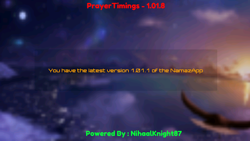 Android application Namaz Timing Advance screenshort