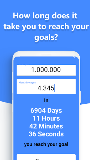 Android application Earnings statistics screenshort