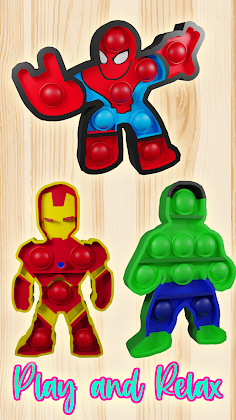 Pop It Superheroes ASMR Fidget - Screenshot 2