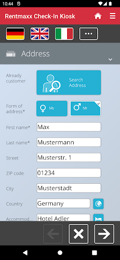 Rentmaxx Check-In Kiosk Screen 2