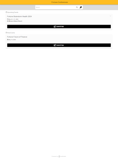 Fortune Conferences Screen 3