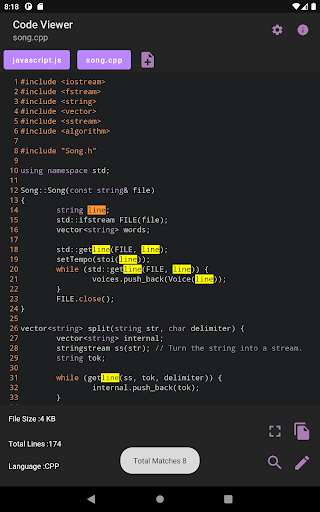 Visualizador de código: visualizar e editar toda a linguagem de programação