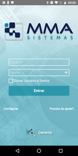 Android application Gerente screenshort