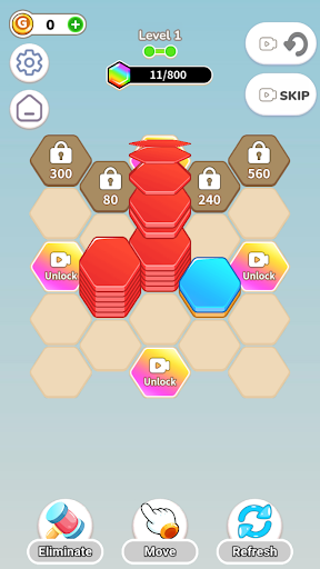 Hexa Realm - Color Sorting