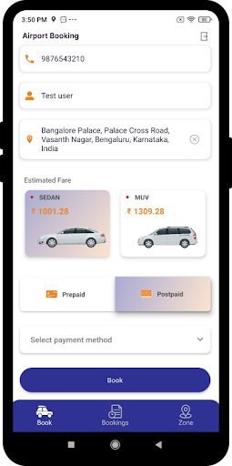 Mega – Staff App Screen 3