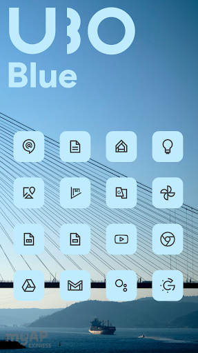 Screenshot of UBO Blue - Material You Pack