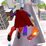 Street Superhero Flying Man Fighter icon