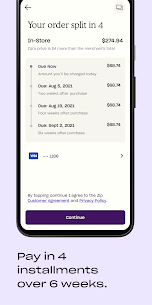 Zip previously Quadpay. Buy now, pay later in four Apk 2022 3