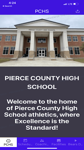 Android application Pierce County Bears screenshort