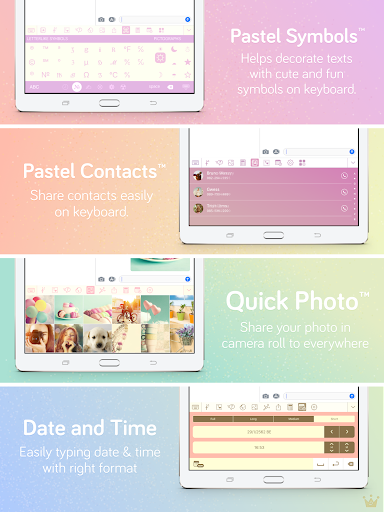 Pastel Keyboard Themes Color