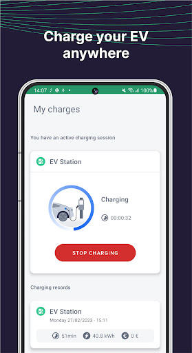 Screenshot of Electromaps: Charging stations