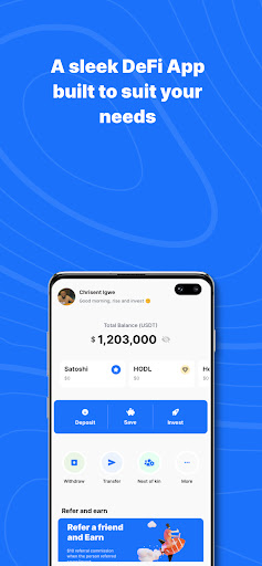 Android application Truzact: Save & Invest Crypto screenshort