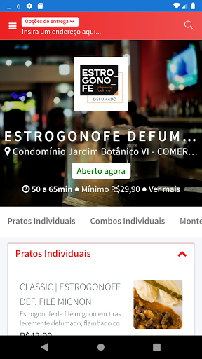 Android application Estrogonofe Defumado screenshort