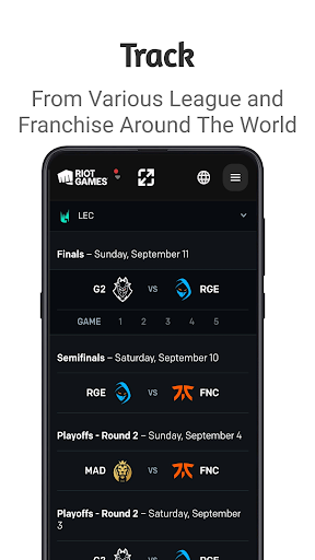 LOL ESPORTS: VOD & SCHEDULE Screen 2