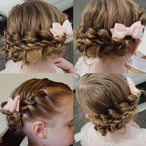 Model of a girls hairdo