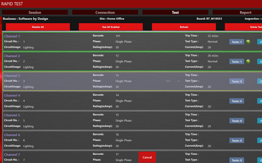 Rapid Test Tablet Screen 2