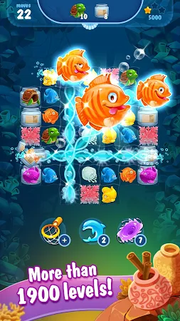 Game screenshot Mermaid - treasure match-3 hack