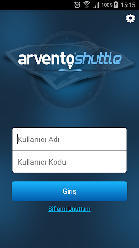 Android application Arvento Shuttle screenshort