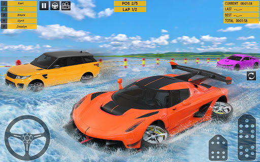 Water Car Racing 3d: Car Games 2.0.1 screenshots 4