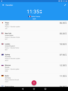 Weltzeituhr von timeanddate.de Screenshot