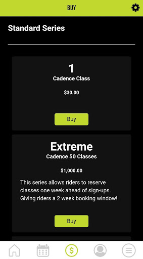 CADENCE CYCLE Screen 2