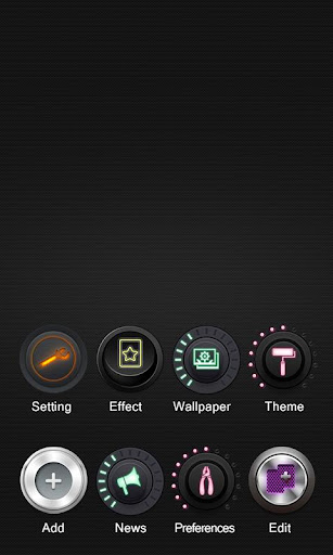 Push Button GO Launcher Theme