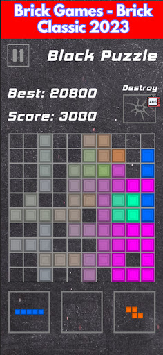 Android application Brick Game: Retro Block Puzzle screenshort