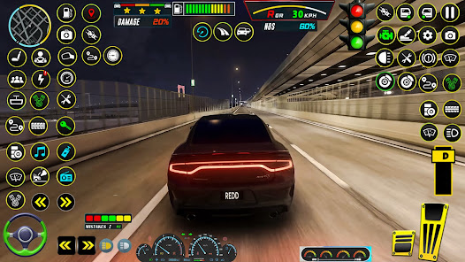 Captura de Pantalla 1 School Driving Sim - Car Games android