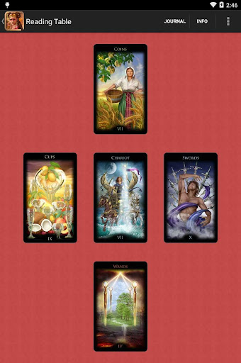 Screenshot of Legacy of the Divine Tarot