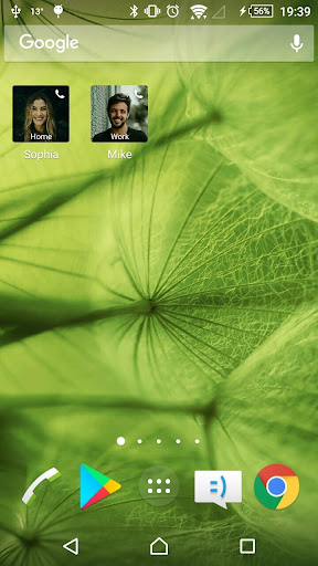 Android application Quick Dial Widget screenshort