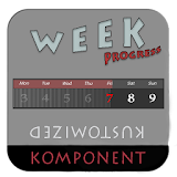 Week progress for Kustom icon
