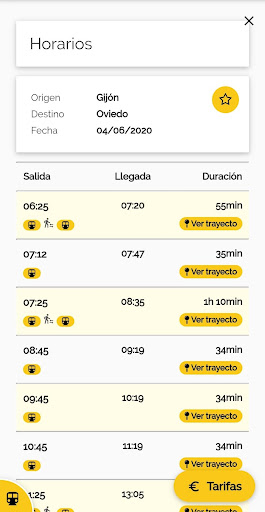 Horarios Feve y Cercanías Screenshot 3 - AppWisp.com