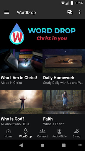 WordDrop Bible Study Screen 2