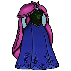 dessiner une robe de princesse