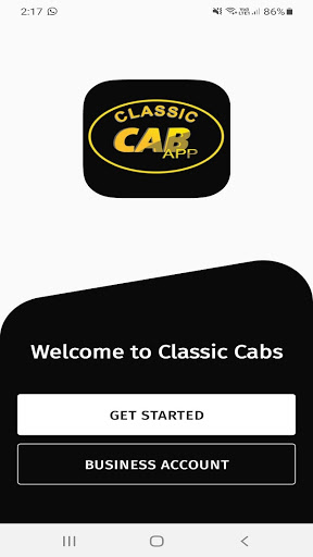 Android application Classic Cabs screenshort