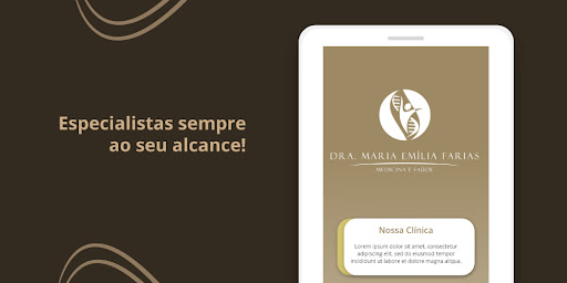 Android application Dra. Maria Emília Farias screenshort