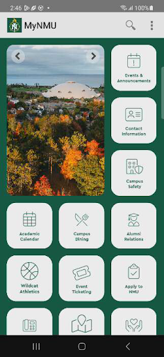 Android application MyNMU screenshort