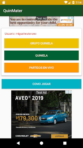 QuinMater (Football Pool) Screen 2