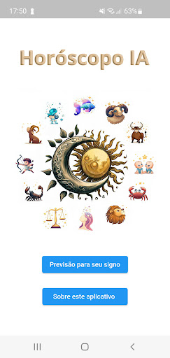 Android application Horóscopo IA screenshort