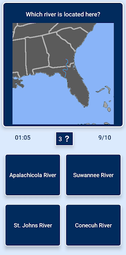 Florida Map - Geography Quiz