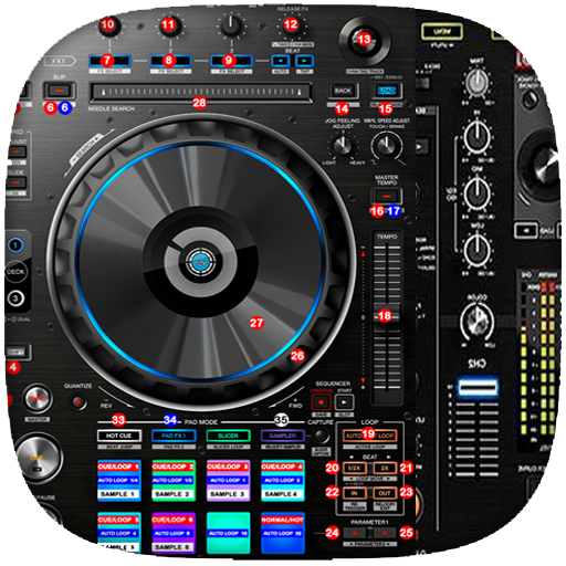 DJ Mixer 3D DJ Music Offline Logo