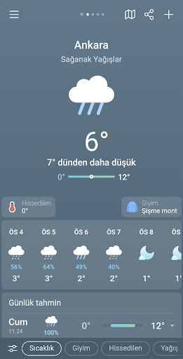 Weather Sky - Hava Durumu screenshot 2