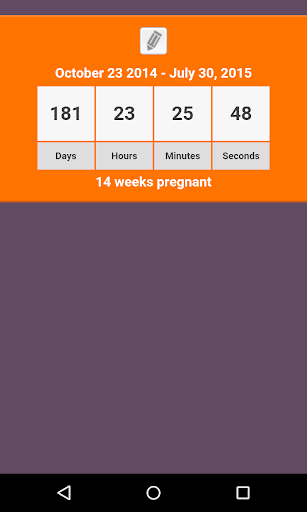 Screenshot of Pregnancy Countdown