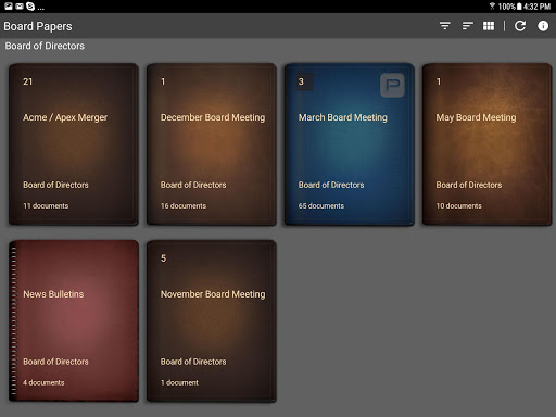 Board Papers - Board Portal Screen 2