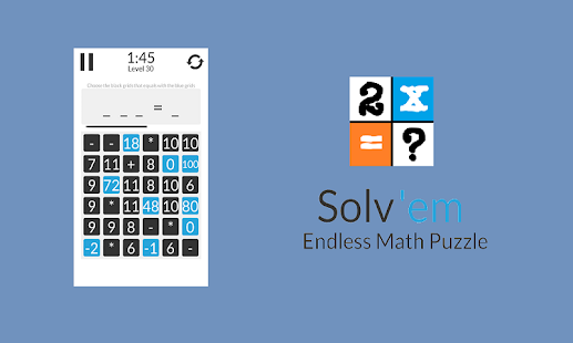 Solv'em - Endless Math Puzzle Screenshot