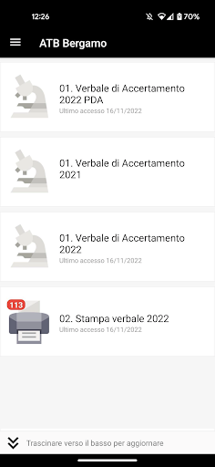 Android application Sanzioni TPL screenshort