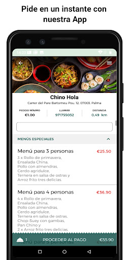 Android application Chino Hola screenshort