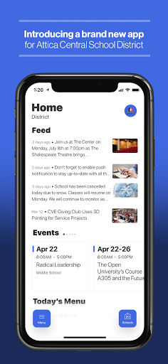 Android application Attica Central School District screenshort
