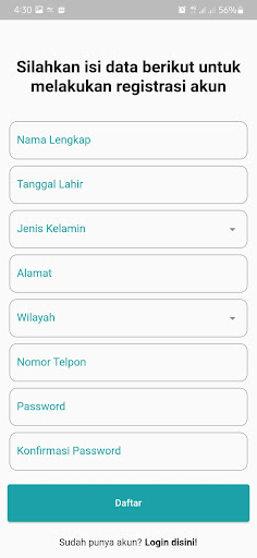 Android application SI GUSTI screenshort